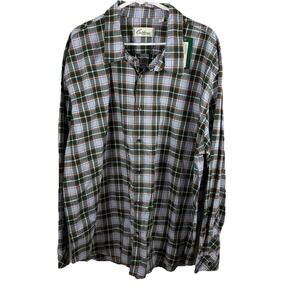NWT California Shirt Co Button Down Shirt Plaid Lazer Poplin Men 2XL Stitch Fix